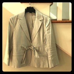Linen tan blazer theory